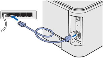 LAN cable entry point