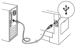 USB cable entry point