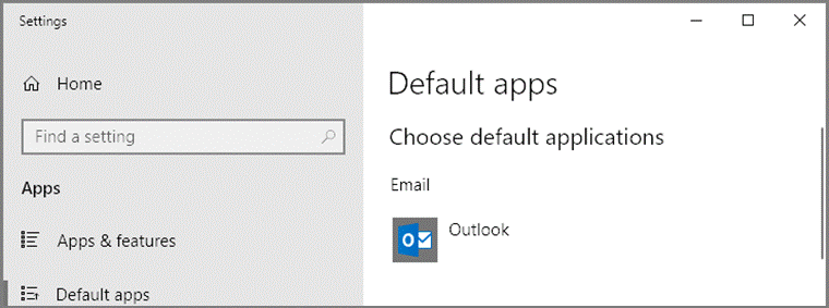 default apps windows 10