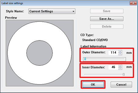 Utilice el software NewSoft CD Labeler en una computadora con Windows. |  Brother