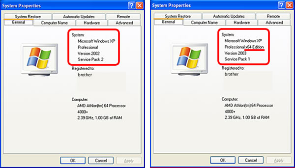Check the System Properties. Check the System Properties.