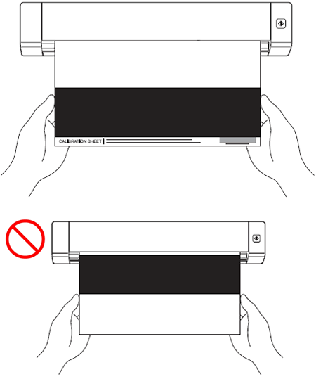 plustek scanner calibration sheet