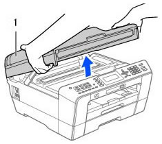 Ouvrez le capot du scanner