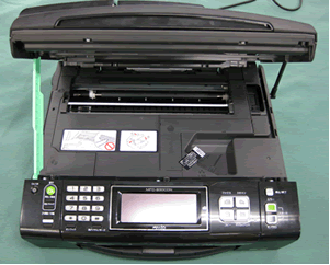Open scanner cover