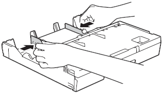 Adjust paper side guide to fit paper