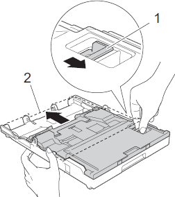 Slide output paper tray cover forward