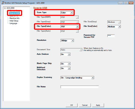 scan to USB folder windows