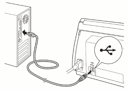 connect the USB cable