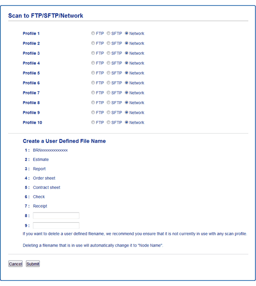 Select the Network option