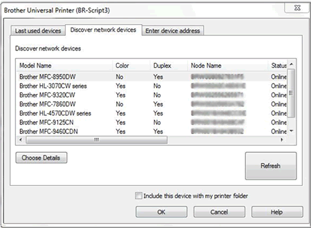 Use the Universal Printer Driver for BR-Script. (PostScript language  emulation) | Brother