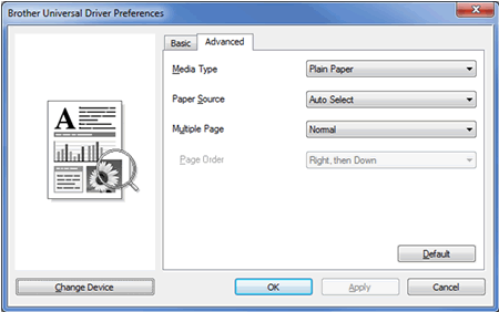 Use The Universal Printer Driver For Br Script Postscript Language Emulation Brother