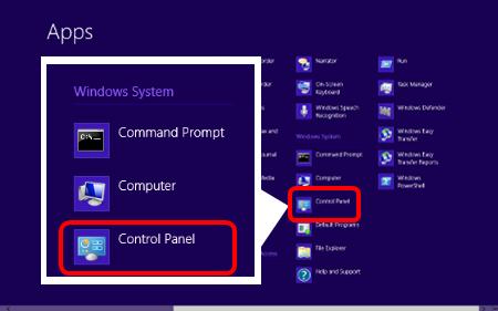 Klik Kontrolpanel.