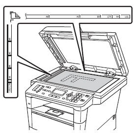 place the User Settings report face down in the upper left corner of the scanner glass.