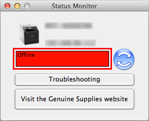 Komputer Macintosh w trybie offline