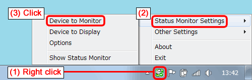 Válassza ki a monitorozó eszközt