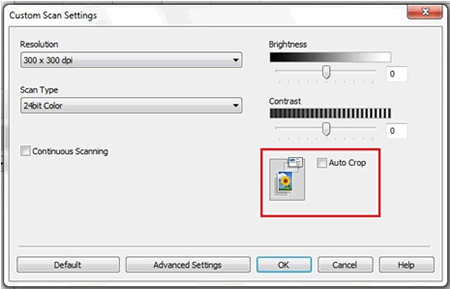 Uncheck the Auto Crop