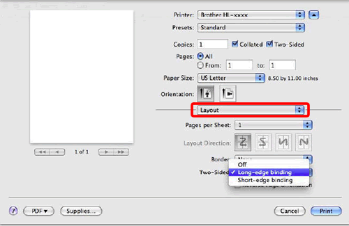 change default settings for printer on mac