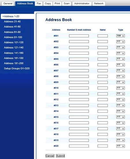 how to set up scan to email on brother mfc-l8900cdw