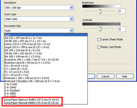 Document Size