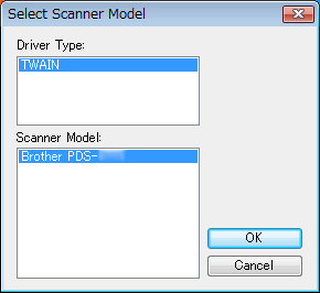 ScannermodelSelecteren