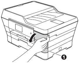 Open the ink cartridge cover