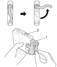 Turn green release lever counterclockwise until it clicks