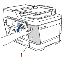 Open ink cartridge cover