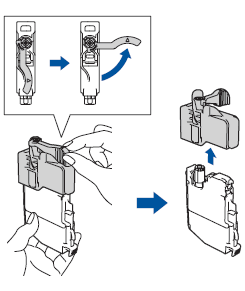 Unpack ink cartridge