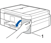 Kapje van de cartridge openen