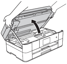 Lift the scanner cover