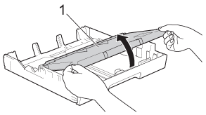 Open the output paper tray cover