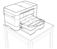 Position that tray is not protrudent