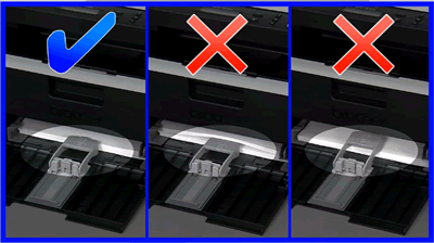 Load paper properly Load paper properly