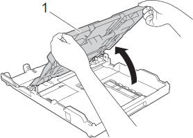 Open output paper tray cover