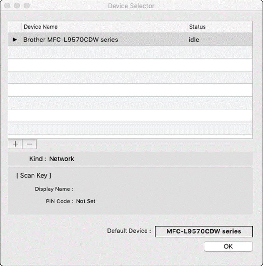 mf network scanner selector