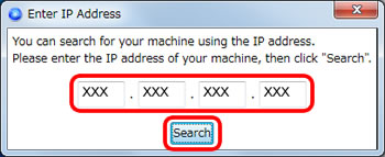 Zadejte IP adresu