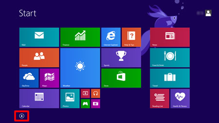 Win8_startscherm_pijl_omlaag