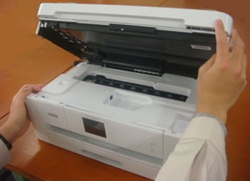 Open scanner cover