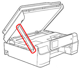 Scanner cover support