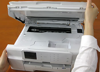 Open scanner cover
