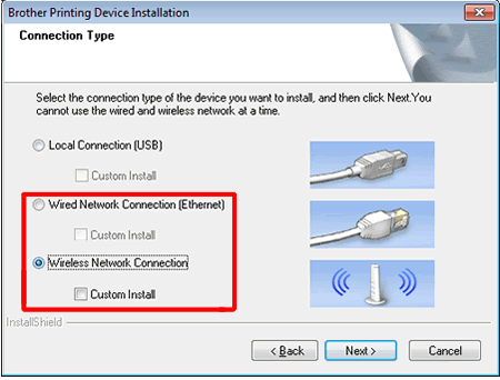 No puedo completar la instalacion del Software Brother porque se detiene al  aparecer la pantalla de conexion del cable (Windows). | Brother