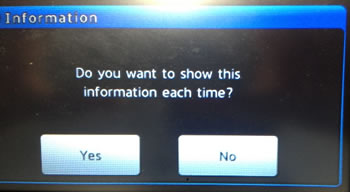 Select Yes or NO