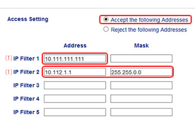 Register the IP address