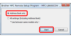 select address book only select address book only