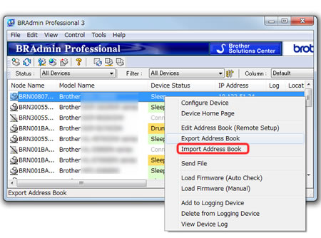 import address book in bradmin pro import address book in bradmin pro