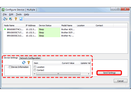 Change machine settings from your computer. | Brother
