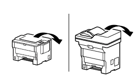 Carefully place your machine face down on the flat surface so you can access the bottom of the machine.