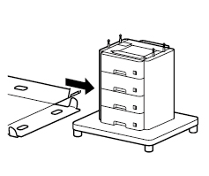 Place the Tower Tray Unit on a flat surface. 