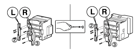 Securely attach the brackets to the machine