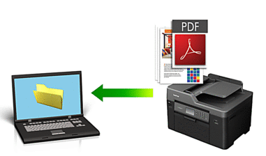 Save Scanned Data to a Folder as a PDF File | Brother